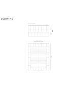 Lit Coffre en Velours Avec Tête de Lit Ludivine bleu roi  -  230x185x94 cm