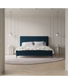 Lit avec coffre de rangement Polly bleu marine  -  220x190x120 cm