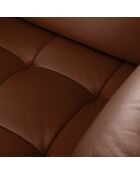 Canapé D'Angle Gauche Modulaire Olivier 5 Places marron  -  262x204x87 cm
