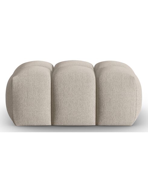 Pouf Lorella le sable  -  85x60x40 cm