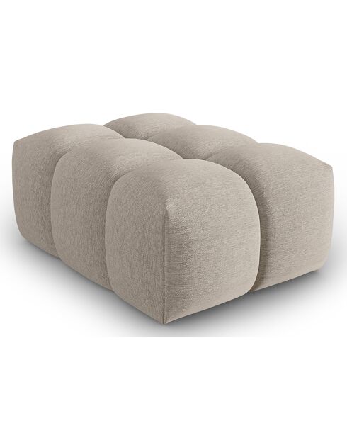 Pouf Lorella le sable  -  85x60x40 cm