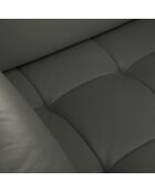Canapé D'Angle Droit Modulaire Olivier 5 Places gris foncé  -  262x204x87 cm