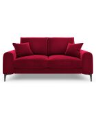 Canapé Velours Madara 2 Places rouge  -  172x102x90 cm