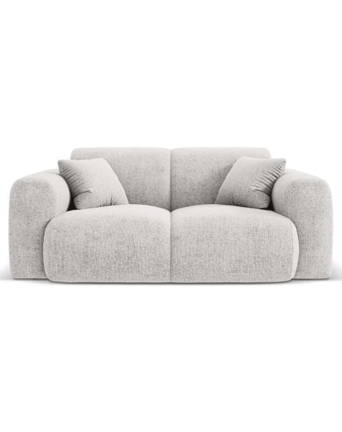Canapé Theo 2 Places gris clair  -  170x95x72 cm
