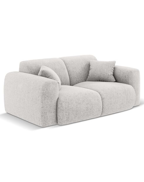 Canapé Theo 2 Places gris clair  -  170x95x72 cm