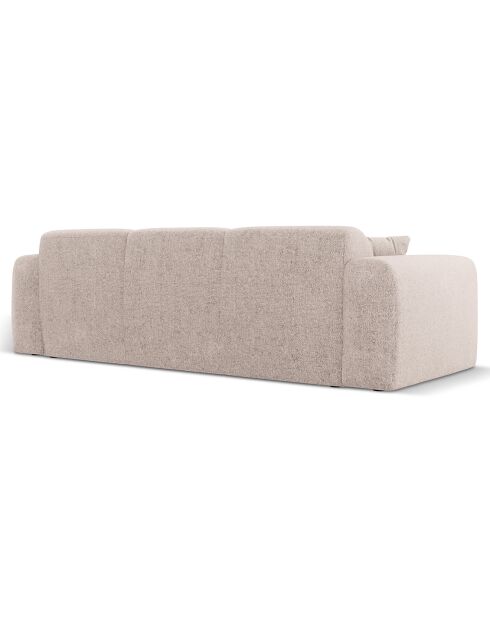 Canapé Theo 3 Places beige  -  235x95x72 cm