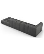 Canapé Modulable Droit Adams 4 Places gris foncé  -  293x96x70 cm