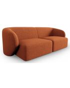 Canapé Modulaire Paolo 2 Places mélange de terre cuite  -  188x93x74 cm