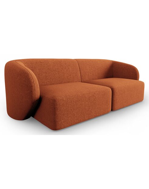 Canapé Modulaire Paolo 2 Places mélange de terre cuite  -  188x93x74 cm