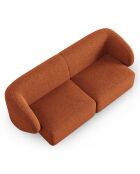 Canapé Modulaire Paolo 2 Places mélange de terre cuite  -  188x93x74 cm