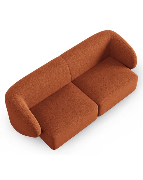 Canapé Modulaire Paolo 2 Places mélange de terre cuite  -  188x93x74 cm