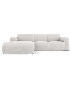 Canapé D'Angle Gauche Lola 4 Places gris clair  -  250x170x72 cm