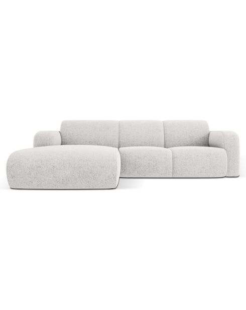 Canapé D'Angle Gauche Lola 4 Places gris clair  -  250x170x72 cm