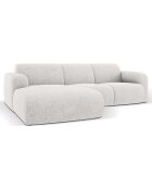 Canapé D'Angle Gauche Lola 4 Places gris clair  -  250x170x72 cm