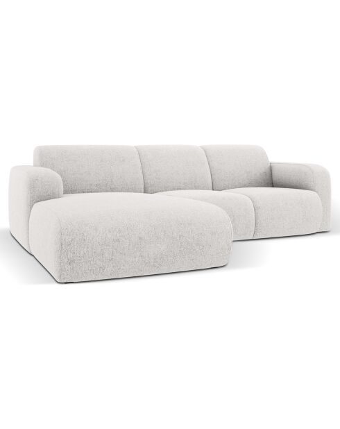 Canapé D'Angle Gauche Lola 4 Places gris clair  -  250x170x72 cm