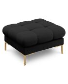 Pouf Bali noir  -  60x60x41 cm