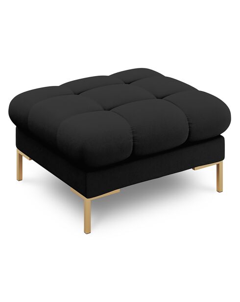 Pouf Bali noir  -  60x60x41 cm