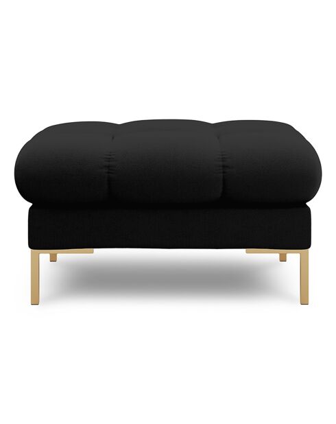 Pouf Bali noir  -  60x60x41 cm