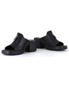 Mules en Cuir Bertie noires - Talon 6 cm