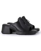 Mules en Cuir Bertie noires - Talon 6 cm