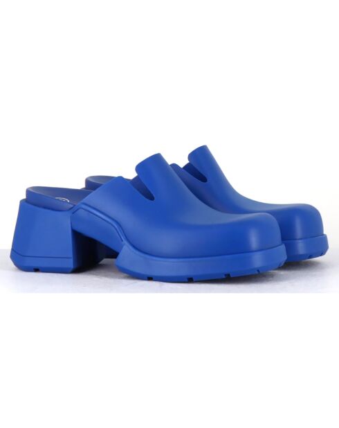 Sabots Blissa bleus - Talon 6 cm