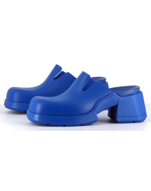 Sabots Blissa bleus - Talon 6 cm