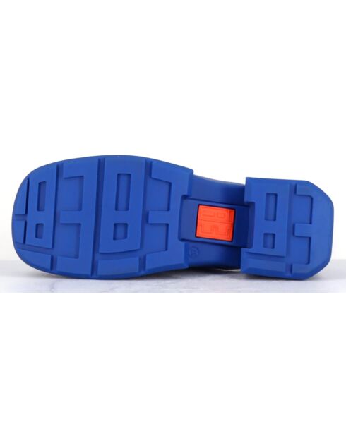 Sabots Blissa bleus - Talon 6 cm