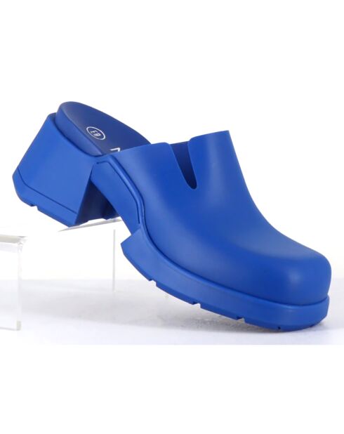 Sabots Blissa bleus - Talon 6 cm
