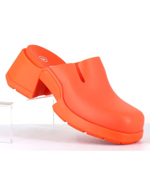Sabots Blissa orange - Talon 6 cm
