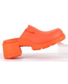 Sabots Blissa orange - Talon 6 cm