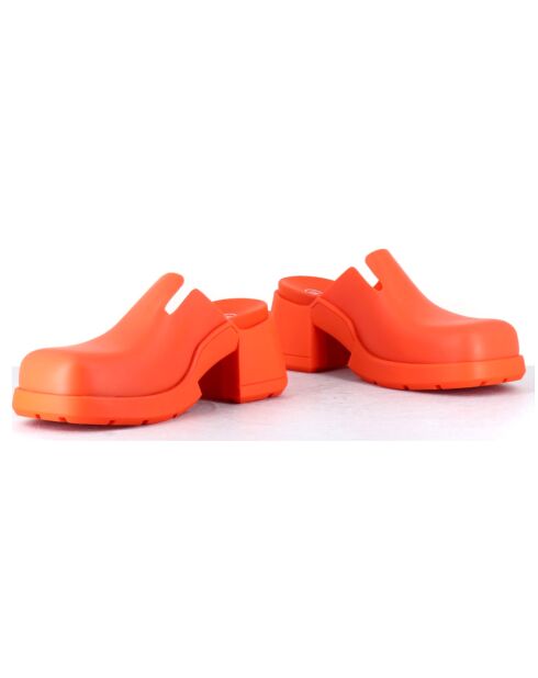 Sabots Blissa orange - Talon 6 cm