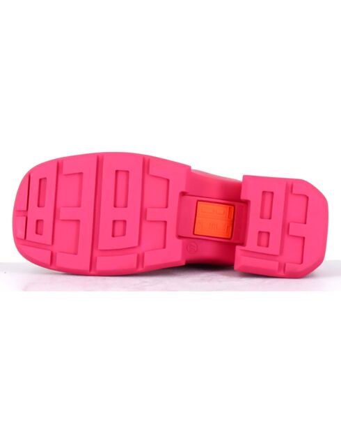 Mules en Cuir Tawny roses - Talon 6 cm
