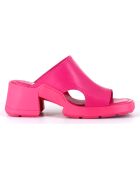 Mules en Cuir Tawny roses - Talon 6 cm