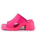 Mules en Cuir Tawny roses - Talon 6 cm