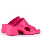 Mules en Cuir Tawny roses - Talon 6 cm