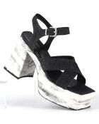 Sandales Amero noires - Talon 10.5 cm