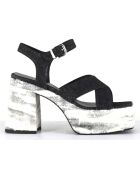 Sandales Amero noires - Talon 10.5 cm