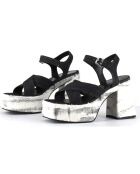 Sandales Amero noires - Talon 10.5 cm
