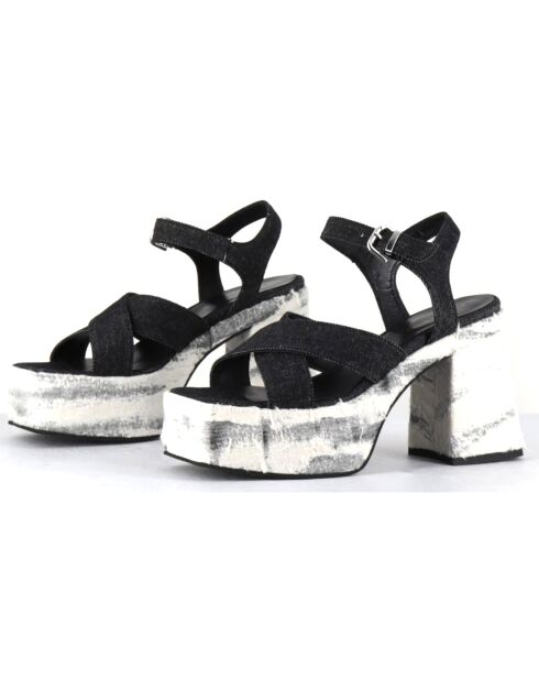 Sandales Amero noires - Talon 10.5 cm