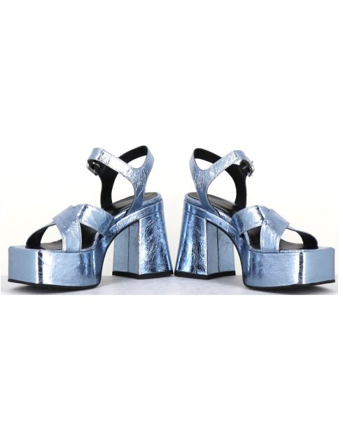 Sandales en Cuir Amerou lavande - Talon 10.5 cm