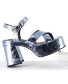 Sandales en Cuir Amerou lavande - Talon 10.5 cm