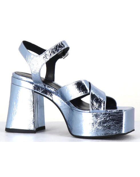 Sandales en Cuir Amerou lavande - Talon 10.5 cm