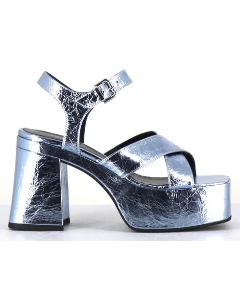 Sandales en Cuir Amerou lavande - Talon 10.5 cm