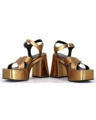 Sandales en Cuir Ameru bronze - Talon 10.5 cm
