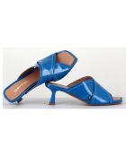 Mules en Cuir verni Cenza bleues
