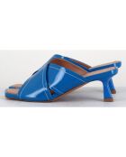 Mules en Cuir verni Cenza bleues