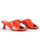Mules en Cuir verni Cenza corail