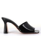 Mules en Cuir verni Narow noires - Talon 9 cm