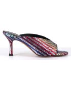 Mules en Cuir Sosta multicolores - Talon 8.5 cm