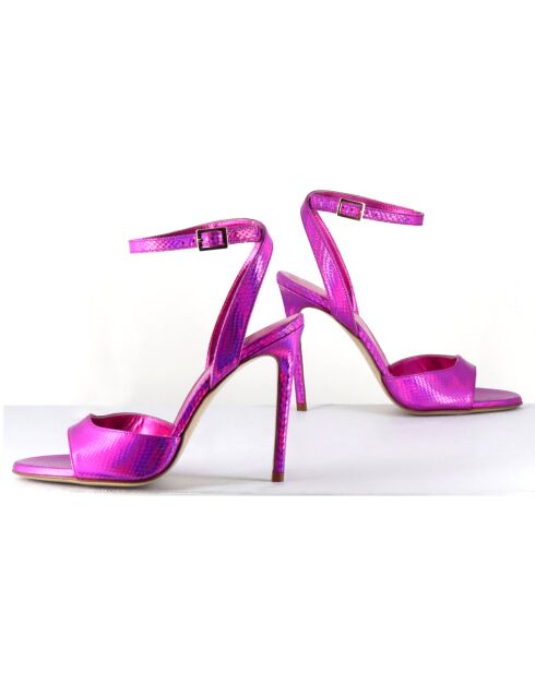 Mules en Cuir Tage fuchsia - Talon 10.5 cm
